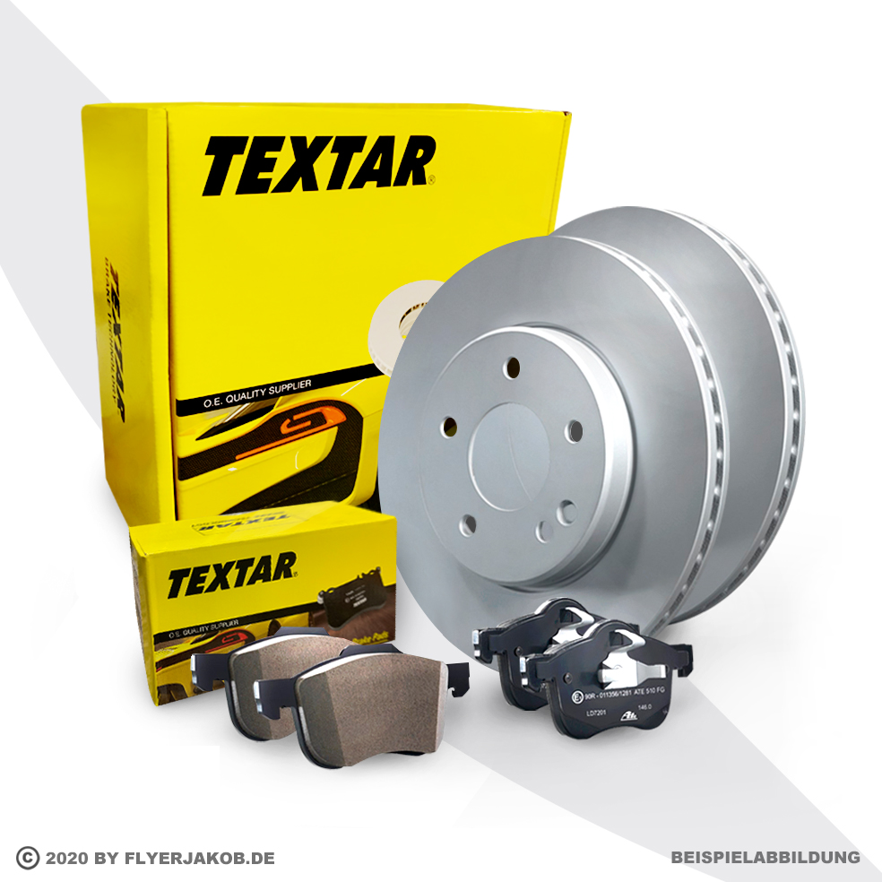 Textar Bremsenset Bremsscheiben Bremsbeläge vorne für DACIA Duster