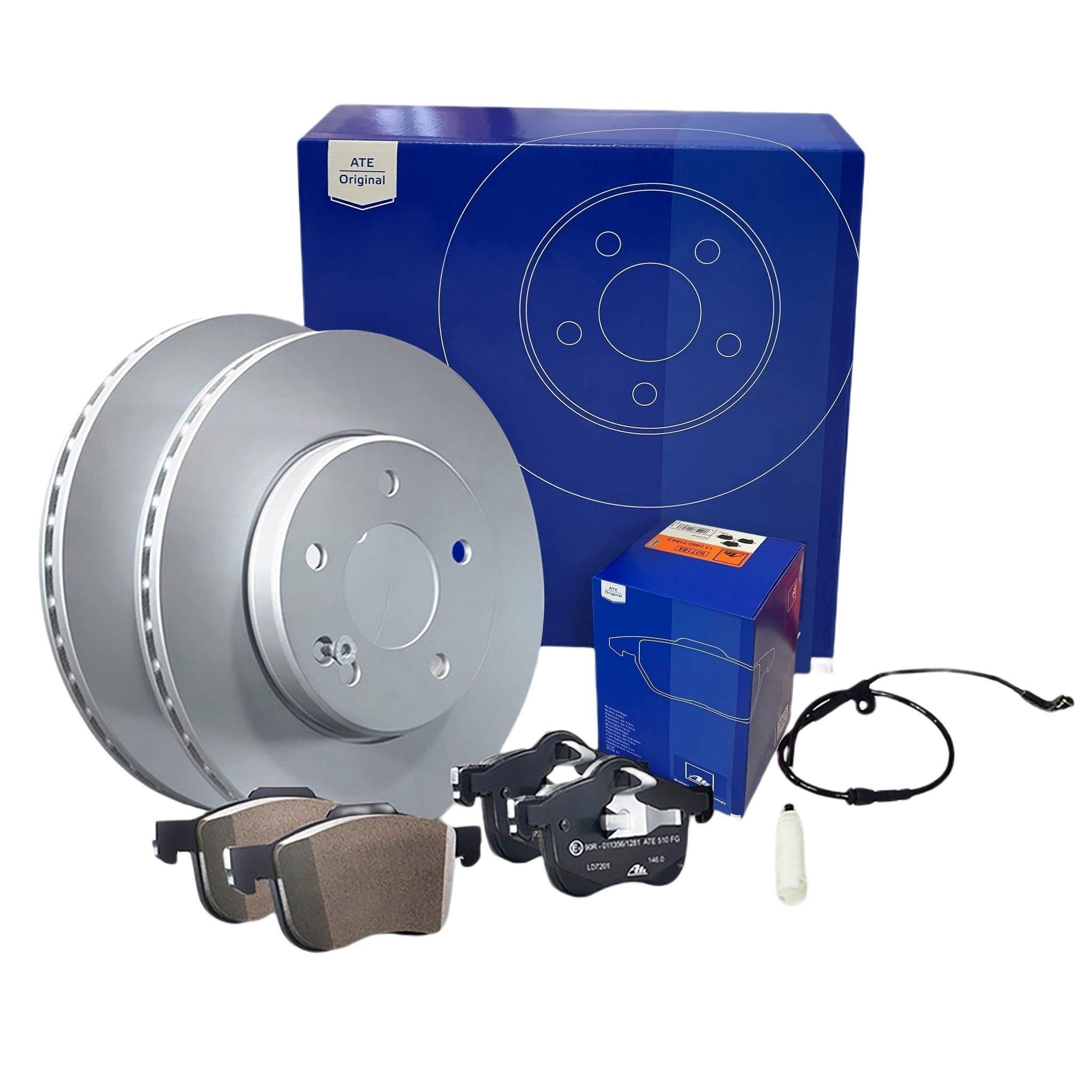 ATE BREMSSCHEIBEN BREMSE BREMSEN BELÄGE KIT VORNE VW PASSAT 3C5 2.0 TDI