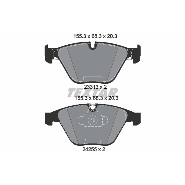Textar Bremsscheiben + Beläge vorne + hinten Für Bmw 3Er E90 E91 E92 E93