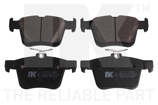 NK BREMSSCHEIBEN + BELÄGE HINTEN für VW GOLF 7 TOURAN 5T AUDI A3 LEON KAROQ