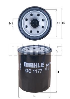 MAHLE/KNECHT Ölwechselfilter OC 1177  