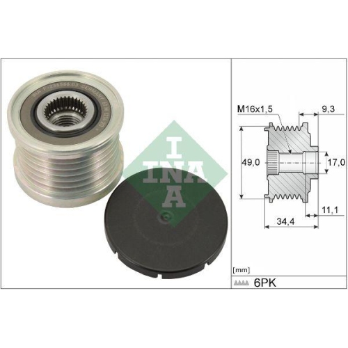 Original INA Generatorfreilauf 535 0075 10