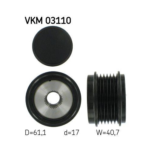 Skf VKM 03110 Generatorfreilauf für Audi Seat Skoda VW