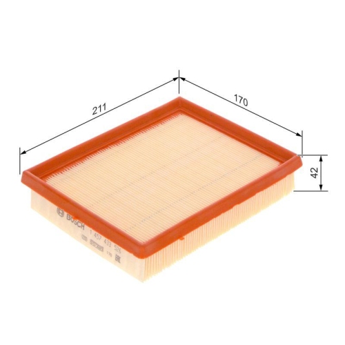 Bosch 1 457 433 526 Luftfilter für Citroën Peugeot