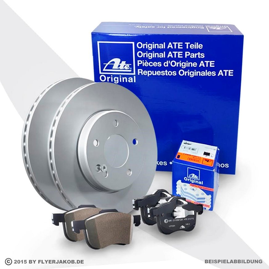 ATE Bremsenset vorne Bremsscheiben + Bremsbeläge für AUDI A4