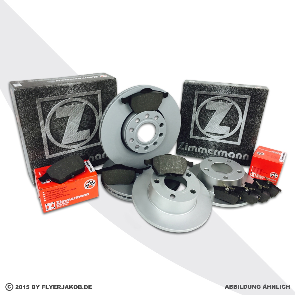 Zimmermann Bremsscheiben Beläge vorne hinten für SEAT Arosa Cordoba VW Lupo Polo