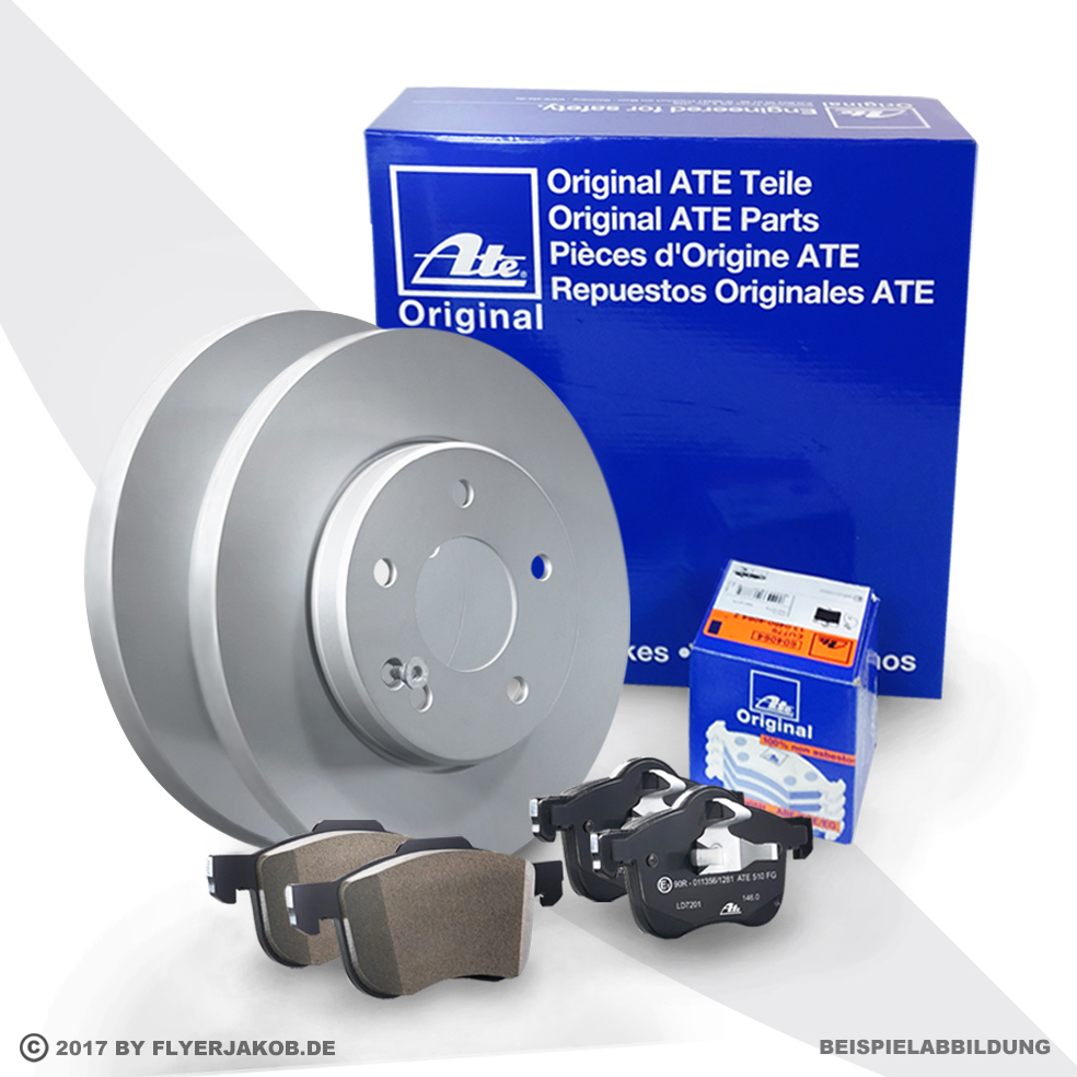 ATE Bremsscheiben + Beläge hinten für BMW 2Er Gran Tourer F46 220I