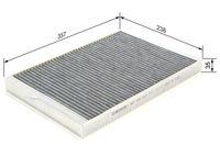 Bosch 1 987 432 513 Filter Innenraumluft für Audi Chrysler Dodge Fiat Renault VW