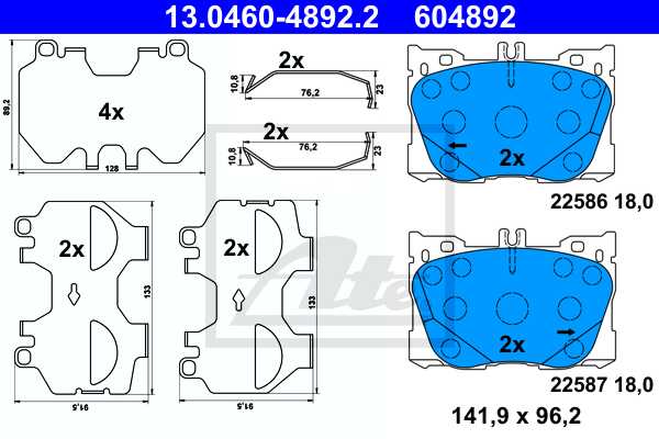 ATE Bremsen Bremsscheiben Beläge vorne 360 mm Gelocht für MERCEDES C213 E 350 D