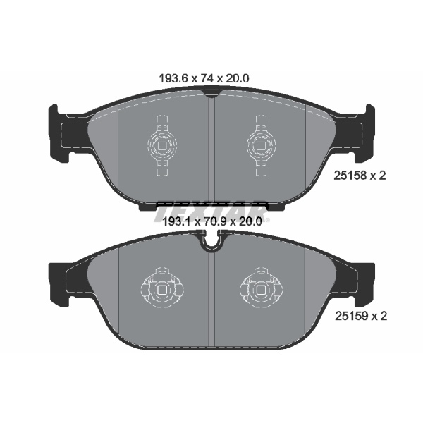 Textar Bremsscheiben + Beläge vorne für AUDI A6 4G C7 + A7 4G + A8 4H