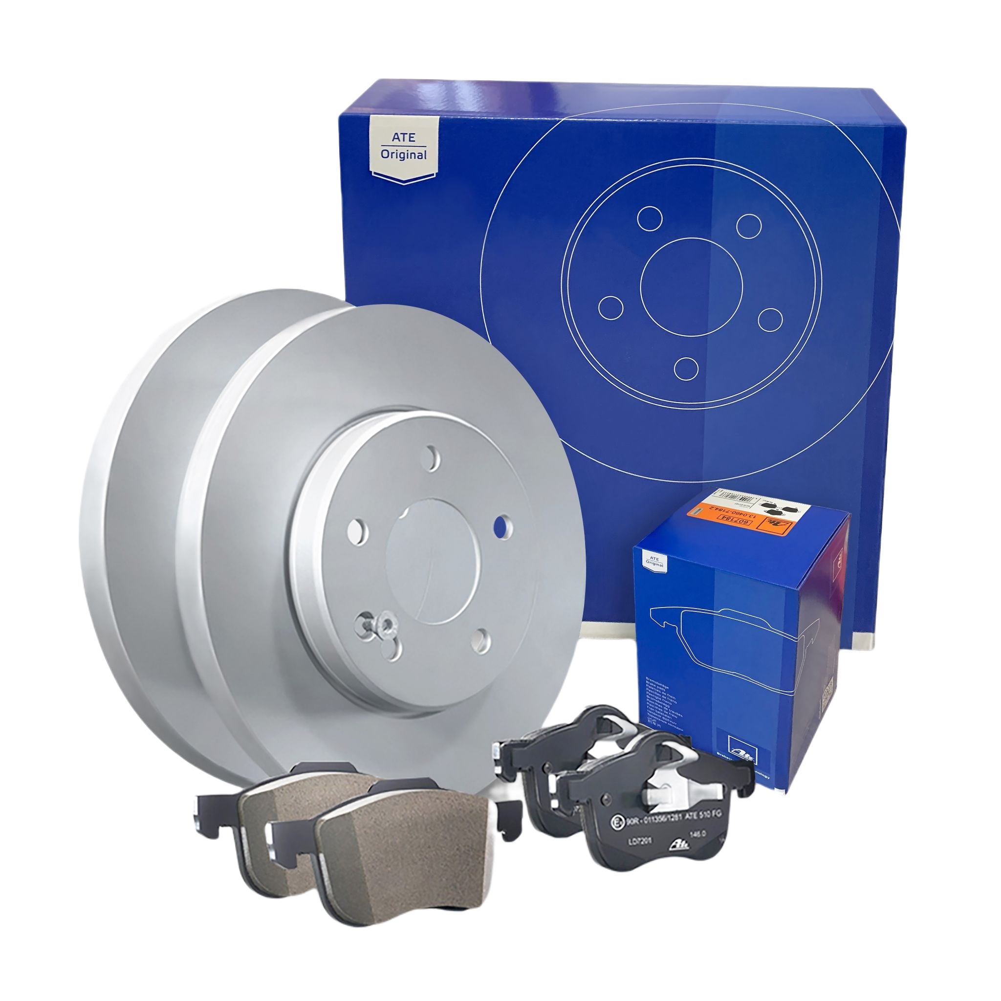 ATE Bremsenset hinten Bremsscheiben + Bremsbeläge für VW Passat