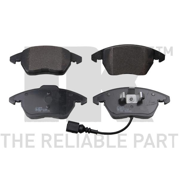 NK Bremsscheiben Ø288mm + Beläge vorne für AUDI A3 [8P] für SEAT Leon Altea