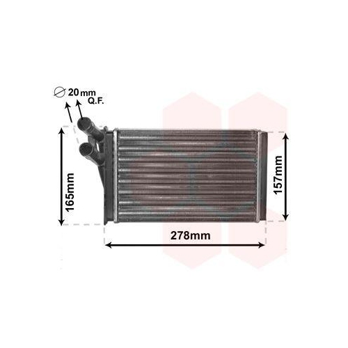 Van Wezel 03006097 Wärmetauscher Innenraumheizung für Audi Skoda VW