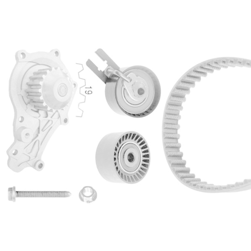 Bosch 1 987 948 721 Wasserpumpe + Zahnriemensatz für Citroën Fiat Ford Peugeot