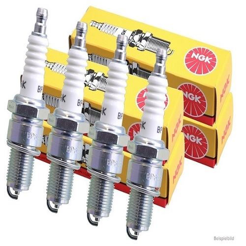 4x NGK ZÜNDKERZEN für LPG / GPL Gasbetrieb PGR6D 6248 AUDI SEAT SKODA VW