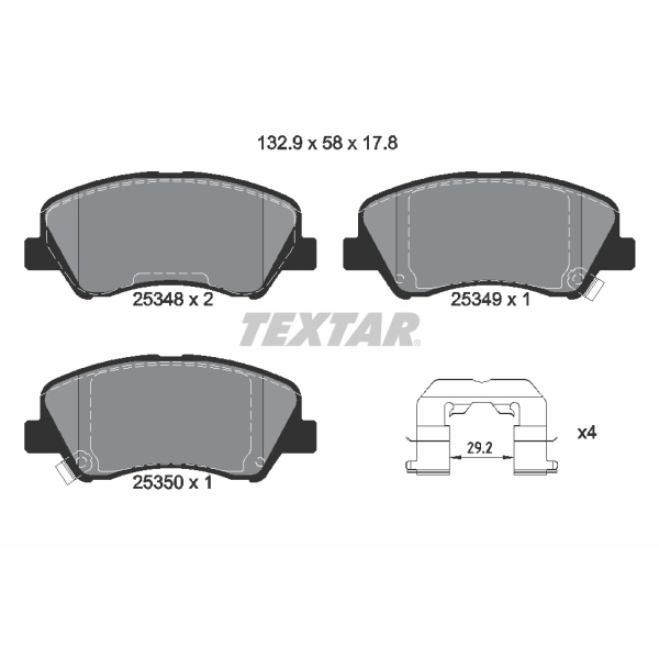 Textar Bremsscheiben Beläge Für Hyundai I20 (Gb) 15" Kia Rio 3 (Ub) vorne