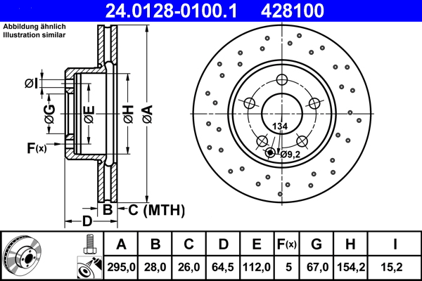  ATE BREMSSCHEIBEN + BELÄGE VORNE HINTEN für MERCEDES C-KLASSE W204 S204