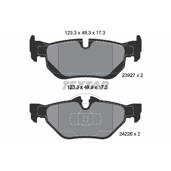 Textar Bremsscheiben + Beläge vorne + hinten Für Bmw 3Er E90 E91 E92 E93