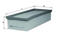 Knecht LX 1211 Luftfilter für Audi Seat Skoda VW Cupra