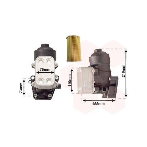 Van Wezel 58013721 Ölkühler Motoröl für Audi Seat Skoda VW