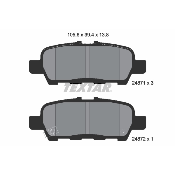 Textar Bremsscheiben 291Mm + Beläge hinten Für Nissan Qashqai J10