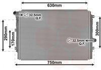 Van Wezel 58012713 Kühler Motorkühlung für Skoda VW