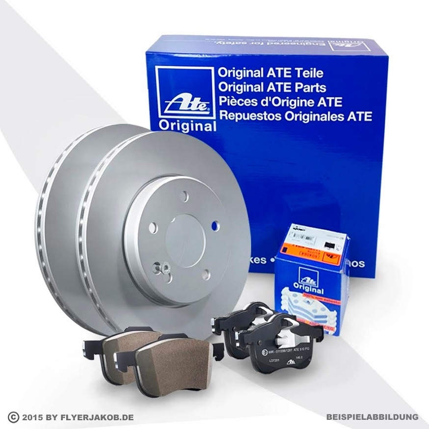 ATE BREMSSCHEIBEN + BELÄGE VORNE VW GOLF 7 R PASSAT 2.0 TSI 3.6 V6 AUDI RS3