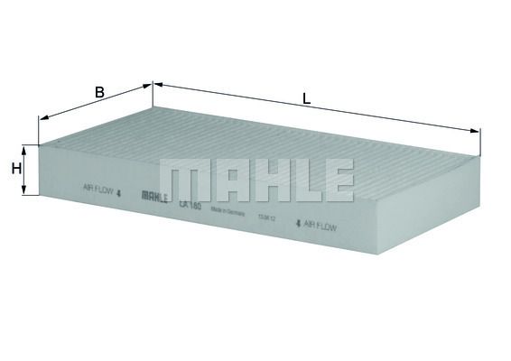 MAHLE/KNECHT Innenraumluftfiltereinsatz LA 180  