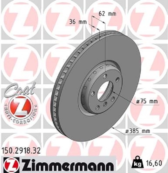  Zimmermann Formula F Bremsscheiben+ Beläge + Wako Für Bmw X5 X6 50I M50D vorne