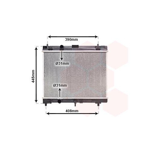 Van Wezel 53002357 Kühler Motorkühlung für Toyota