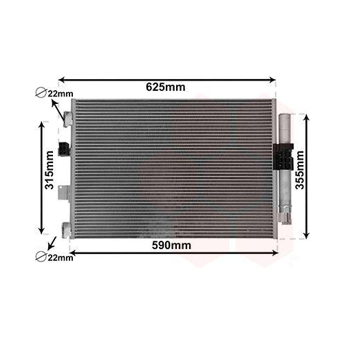 Van Wezel 18015709 Kondensator Klimaanlage für Ford