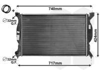 Van Wezel 03002201 Kühler Motorkühlung für Audi Seat