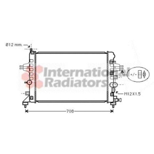 Van Wezel 37002363 Kühler Motorkühlung für Opel