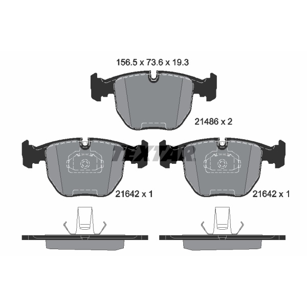 Textar Bremsscheiben 324mm + Beläge vorne für BMW 5Er E39 530I 535I 540I 530D