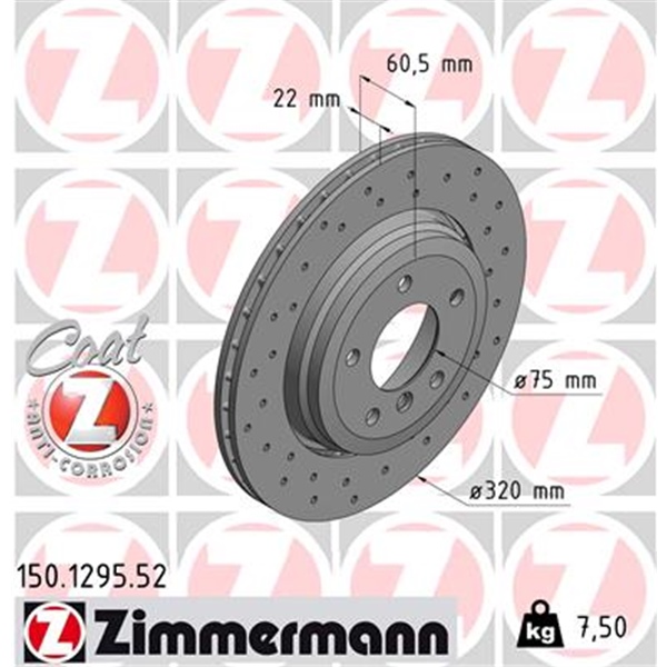 Zimmermann Sport Bremsscheiben + Beläge für BMW 3Er E46 330I 330D hinten