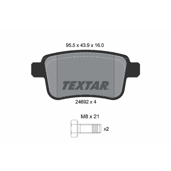 Textar Bremscheiben Beläge vorne hinten für RENAULT Kangoo Express Grand Kangoo