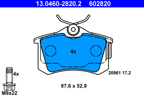 ATE Bremsscheiben Beläge vorne hinten für VW Golf 6 Caddy SKODA Octavia A3 Leon