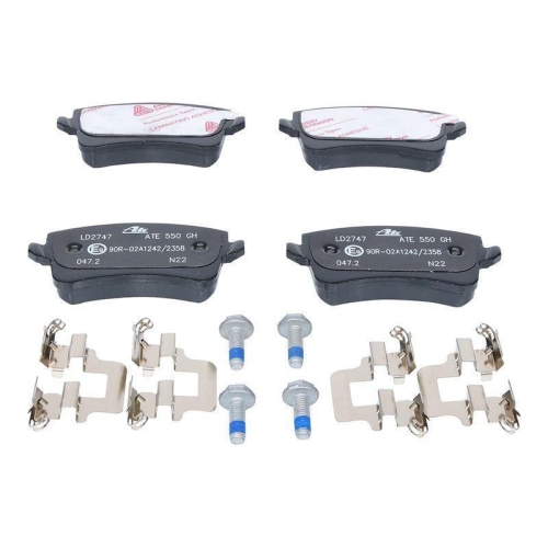 Ate 13.0470-2747.2 Bremsbelagsatz Scheibenbremse Hinterachse für Vag