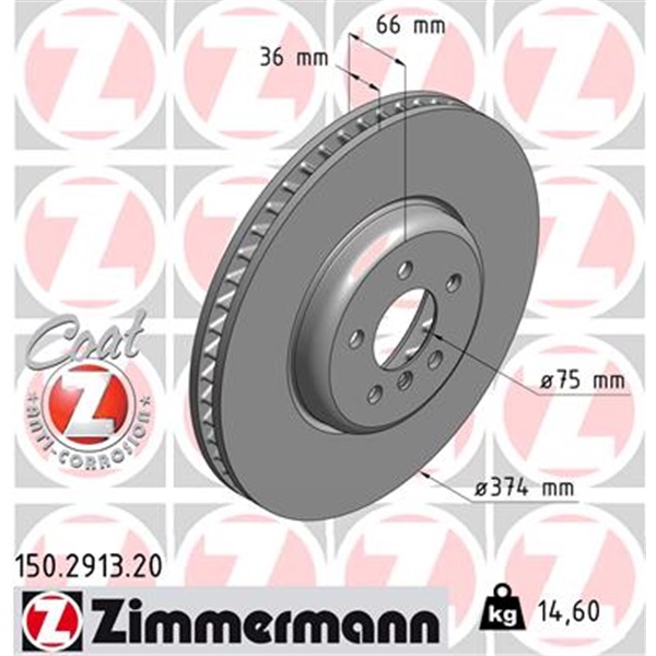 Zimmermann Bremsscheiben + Beläge vorne für BMW M550D Xdrive Touring Automatik