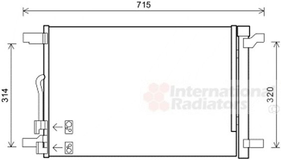 Original Van Wezel Kondensator mit Trockner 58005335