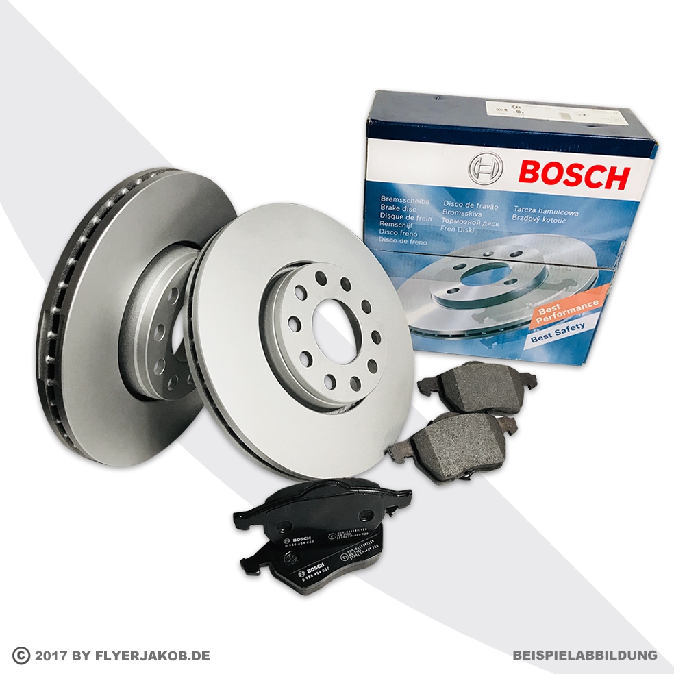 Bosch Bremsscheiben 256mm Belüftet  Beläge vorne für VW Golf 3 Gt Gtd Mit Abs