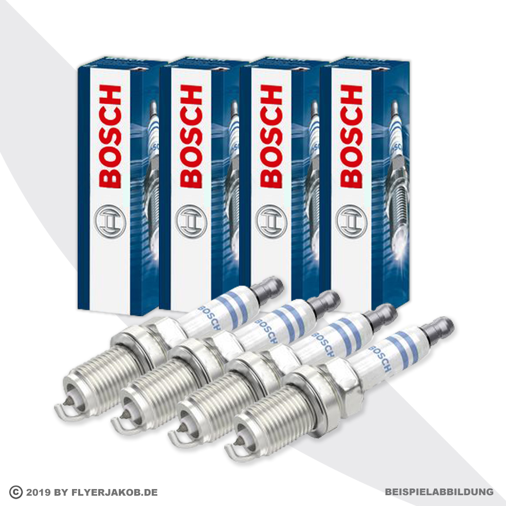4x BOSCH ZÜNDKERZEN 0242235776 BMW 5er E60 6er E63+E64 7er E65 X5 E53+E70 V8