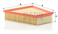 MANN-FILTER Luftfilter C 2295/2 Filtereinsatz 213x220x58mm für VAG 5Z0129620