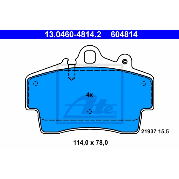 ATE Bremsscheiben Ø298mm + Bremsbeläge vorne für PORSCHE Boxster (986) 2.5+2.7