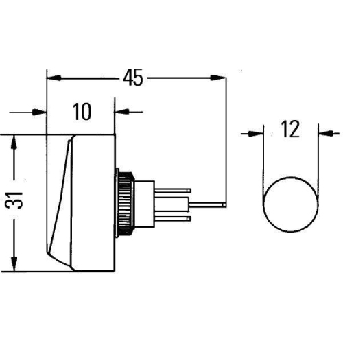 Hella 6EH 007 946-031 Schalter für Hymer Laika