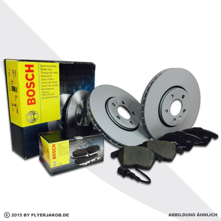 BOSCH BREMSE BREMSEN BREMSSCHEIBEN BELÄGE VORNE BMW E87