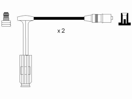 ORIGINAL NGK Zündleitungssatz Zündkabelsatz Zündkabel Zündleitung Zündkabel Satz