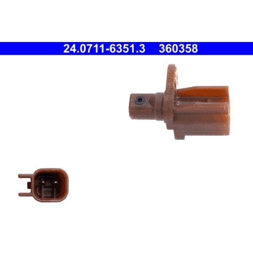 Ate 24.0711-6351.3 Sensor Raddrehzahl Hinterachse für Ford Volvo
