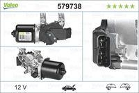 Valeo 579738 Wischermotor Vorne für Renault