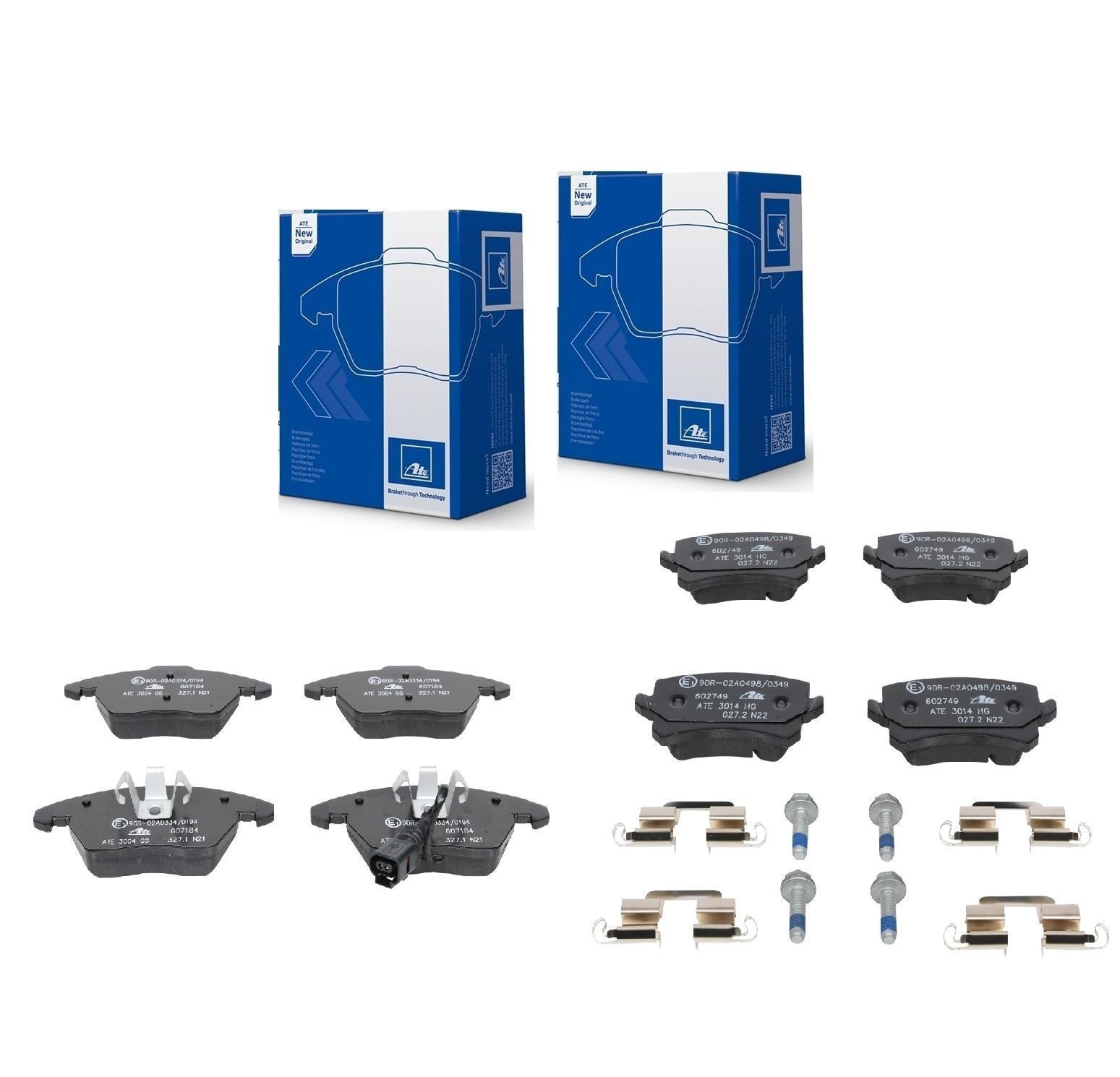 ATE Bremsklötze Beläge Bremsbelag Belagsatz Vorne Hinten für Audi Seat Skoda VW